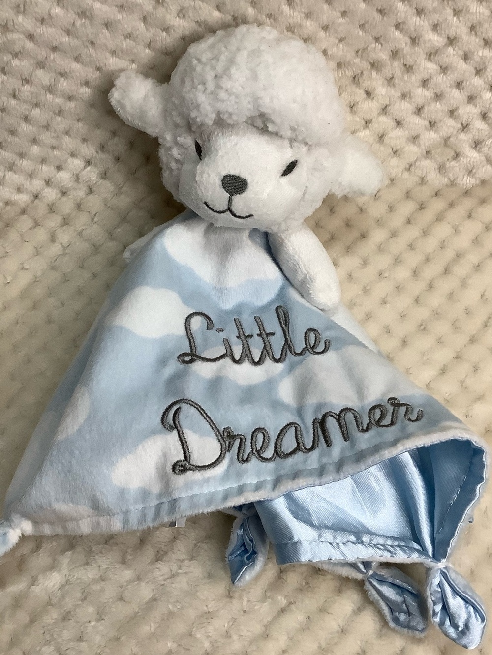 S L Home Fashions Little Dreamer Lamb Lovey Security Blanket Toy